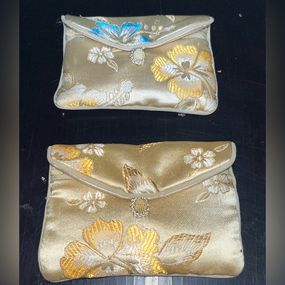 HONORA COLLECTION ~ 2 SILK COIN PURSES